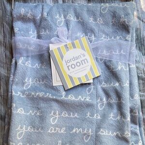 NWT Ashley Blue Baby Throw Blanket